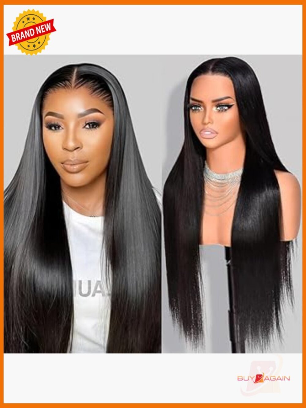 13x6 HD Lace Front Wig Human Hair 200 Density Straight Glueless
